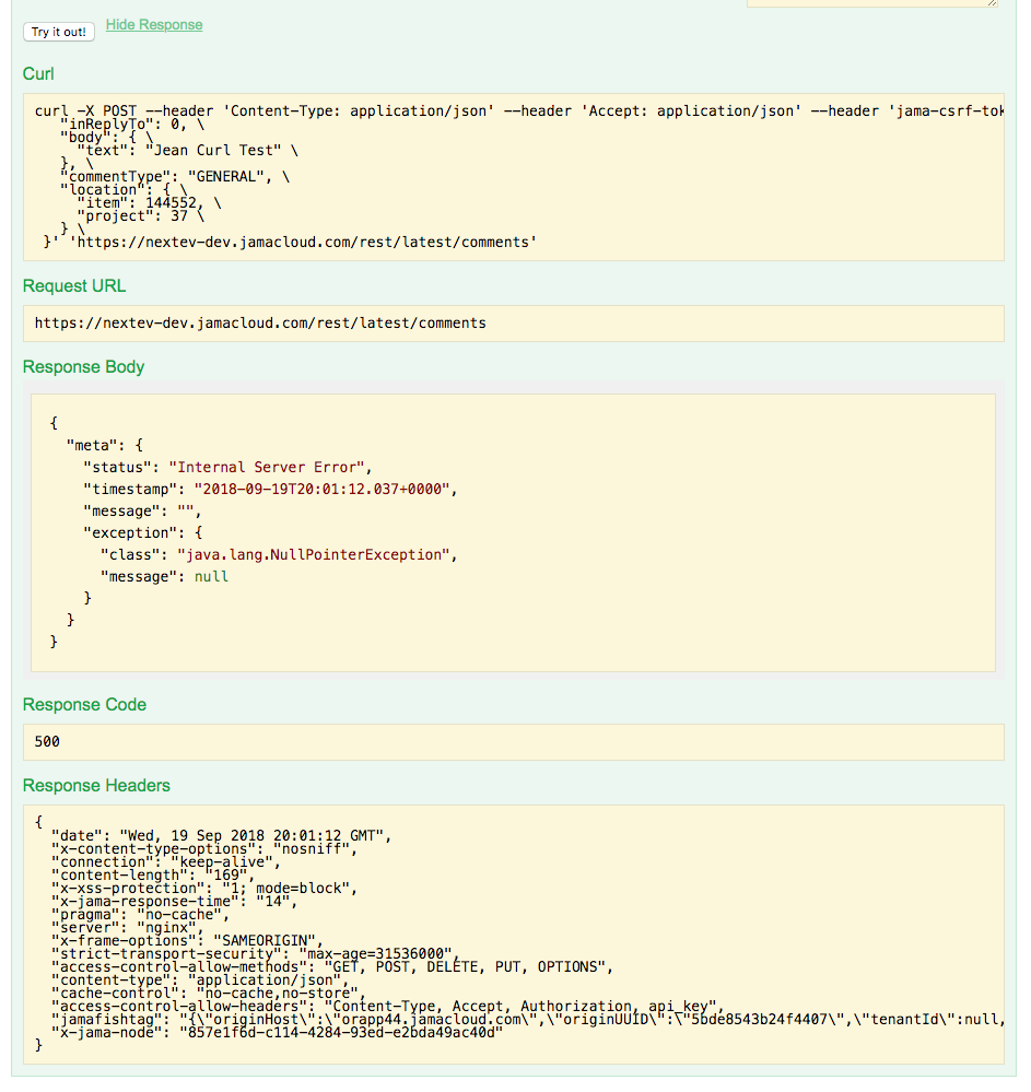 API-Docs comments example